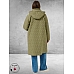 Kaffe Curve Parka Leina Step  Dusky Green